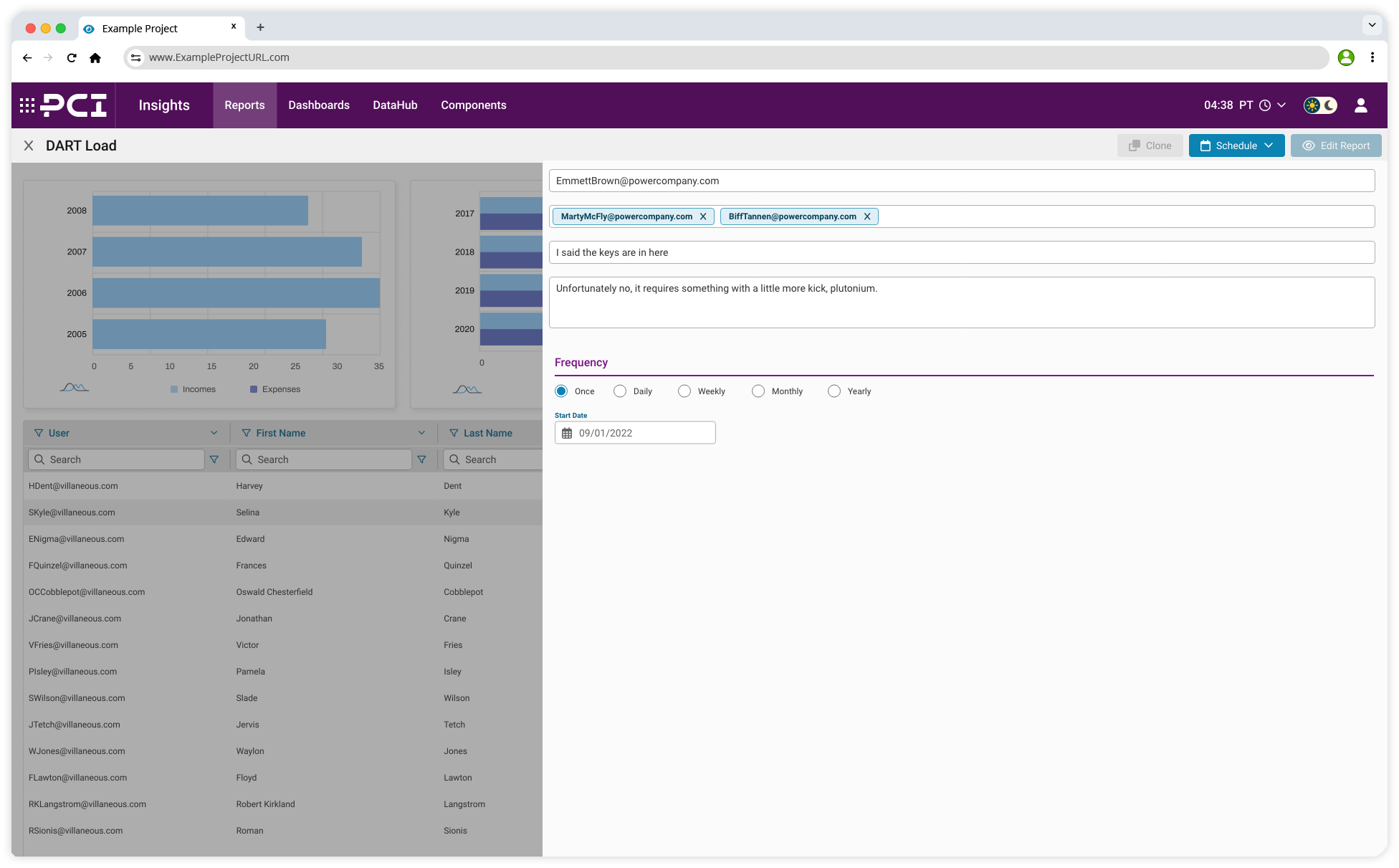 Insights Export Reports